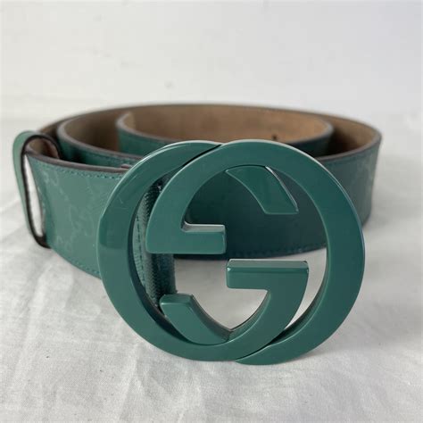 GUCCI Imprime Monogram Interlocking G Double Buckle 